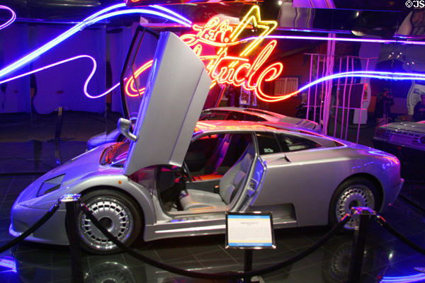 Bugatti EB110 (1993) at Petersen Automotive Museum. Los Angeles, CA.