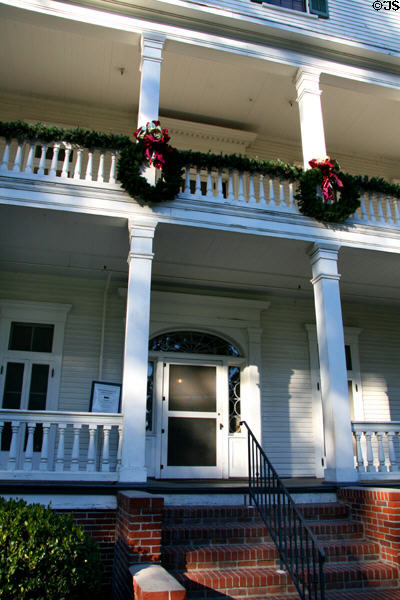 Entrance of Banning Mansion Museum. Wilmington, CA.