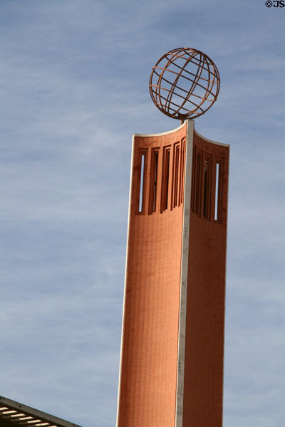 167 foot carillon tower of Von Kleinsmid Center at USC. Los Angeles, CA.