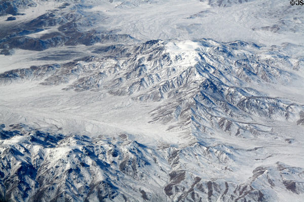 Southwest US landscape view from air. CA.