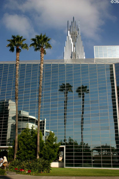 Crystal Cathedral reflective wall. Garden Grove, CA.