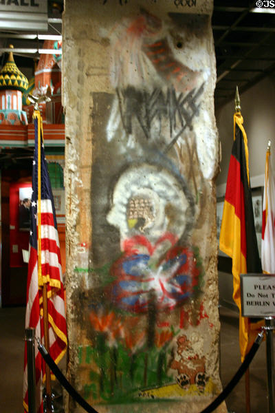 Section of Berlin Wall at Nixon Library. Yorba Linda, CA.