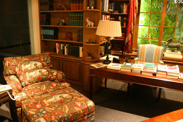 Replica of Nixon's retirement office at Nixon Library. Yorba Linda, CA.