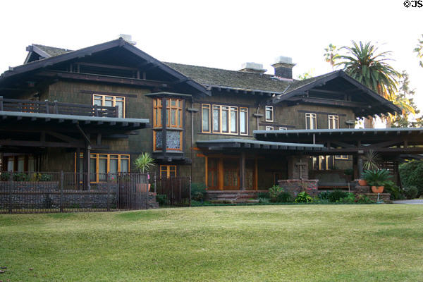 Robert R. Blacker house front view. Pasadena, CA.
