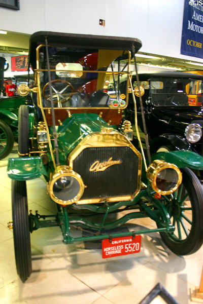 Overland Model 30 Roadster (1909) from Indianapolis, IN, at San Diego Automotive Museum. San Diego, CA.
