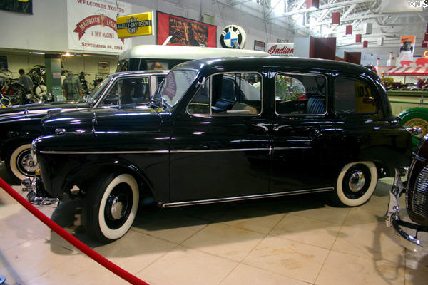 Austin Petrol Hire Car (1967) left-hand drive export model from England at San Diego Automotive Museum. San Diego, CA.