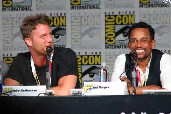 Jake McDorman & Hill Harper of Limitless at Comic-Con International. San Diego, CA.