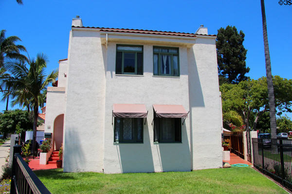 Corner House (1919) (545 Palm Ave.). Coronado, CA.