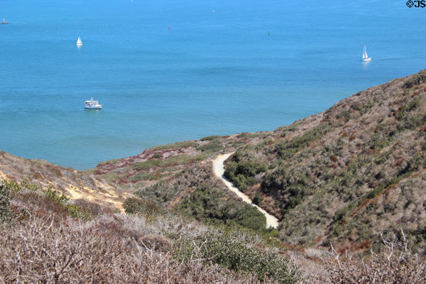 Coastal trail at Cabrillo National Monument. San Diego, CA.