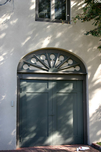 Katherine Teats residence #2 garage entrance. San Diego, CA.