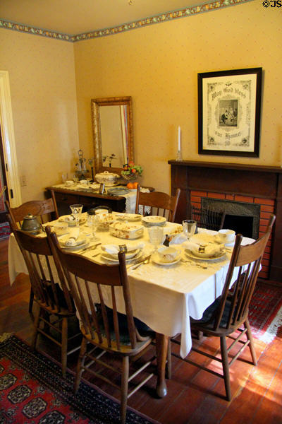 Dining room at Davis House Museum. San Diego, CA.