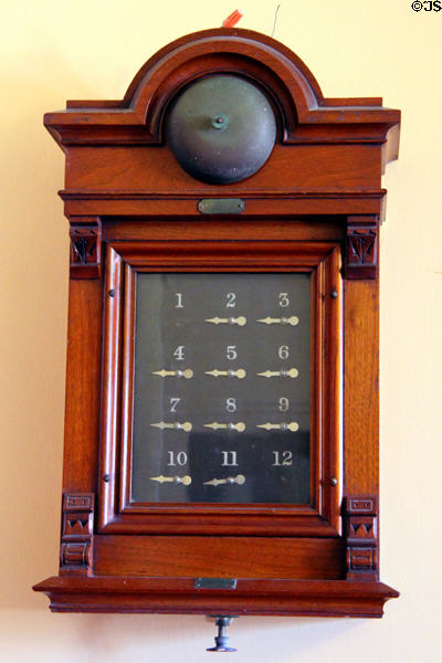 Servant call system at Marston House Museum. San Diego, CA.