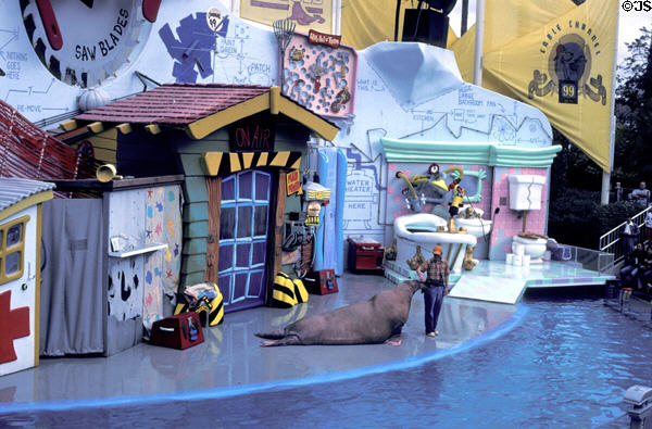 Seal show at Sea World Park. San Diego, CA.