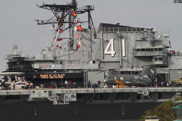 Midway aircraft carrier 41 bridge. San Diego, CA.