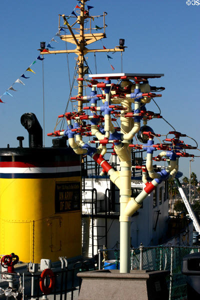 Solar Powered Spaghetti W/ Meatball by Jim Trask in Urban Trees display. San Diego, CA.
