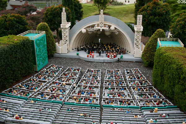Lego Hollywood Bowl at Legoland California. Carlsbad, CA.