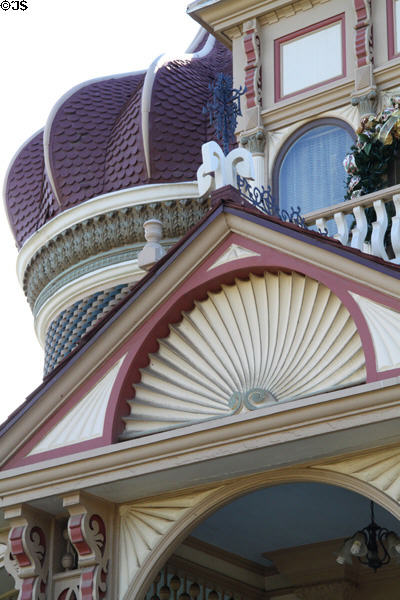 Woodwork decoration of Morey Mansion. Redlands, CA.