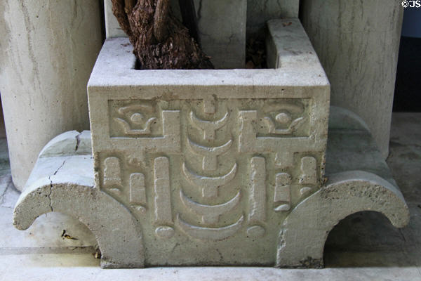 Concrete planter box at Clarke Estate. Santa Fe Springs, CA.
