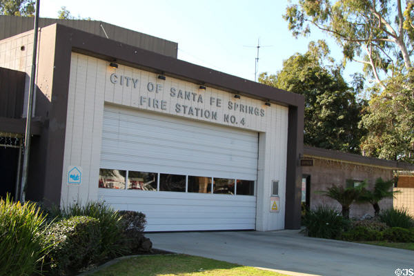 Fire Station (1959) at Santa Fe Springs Town Center. Santa Fe Springs, CA.