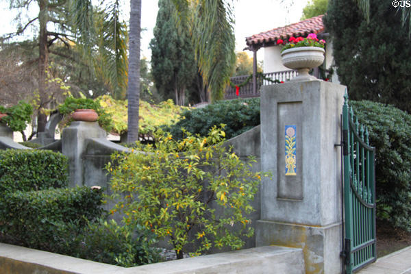 Landscaped wall of Casa Nueva. City of Industry, CA.
