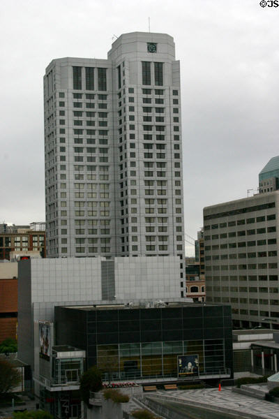 Yerba Buena Center for the Arts Theater with highrises in background. San Francisco, CA.