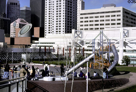 Children's play area in Yerba Buena Gardens. San Francisco, CA.