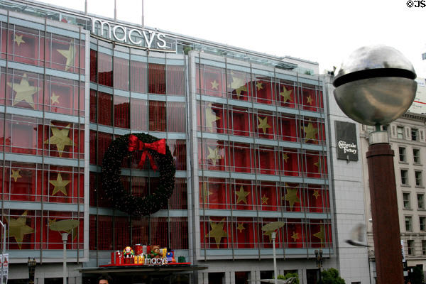 Macy's department store on south side of Union Square. San Francisco, CA.
