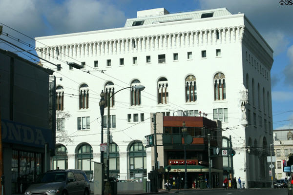 Masonic Temple (1913) (25 Van Ness) now the New Conservatory Theatre. San Francisco, CA. Architect: Walter Danforth Bliss & William Baker Faville.
