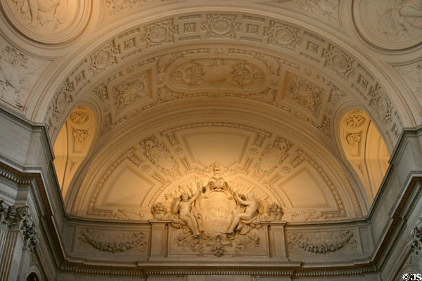 City Hall cupola interior arch. San Francisco, CA.
