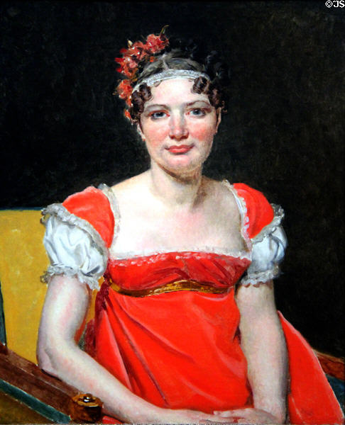 Laure-Emilie-Felicité David (artist's twin daughter) portrait (1812) by Jacques-Louis David at Legion of Honor Museum. San Francisco, CA.