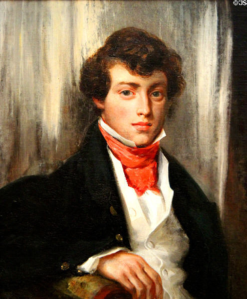 Charles de Verninac portrait (c1826) by Eugène Delacroix at Legion of Honor Museum. San Francisco, CA.
