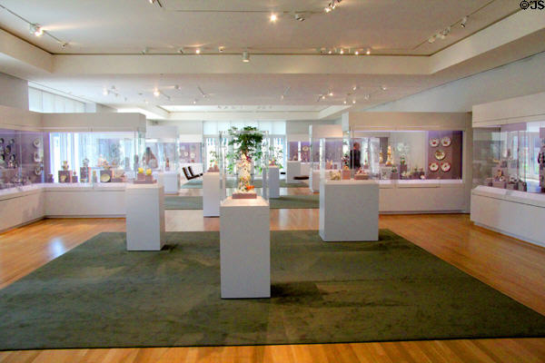 Porcelain collection at Legion of Honor Museum. San Francisco, CA.
