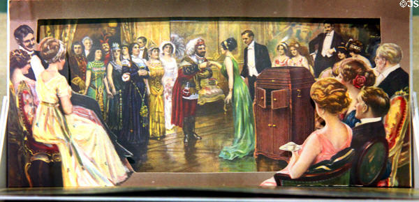 Mailing card used by Victor Talking Machine Co. for Panama-Pacific International Exposition (1915) in private collection. San Francisco, CA.
