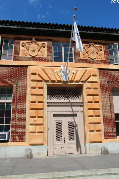 Elaborate doorway at 101 Embarcadero where Bay ferries depart. San Francisco, CA.