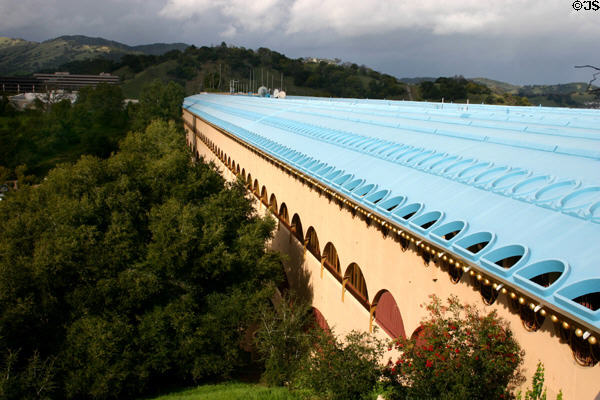 Marin County Civic Center (1957-72). Marin, CA. Architect: Frank Lloyd Wright.
