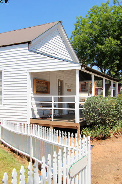 Mariposa Gazette building (1854) at Mariposa Museum. Mariposa, CA.