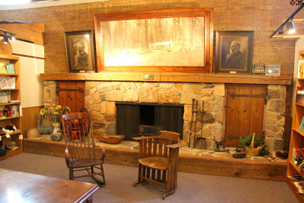 Gift shop & reception area at Mariposa Museum. Mariposa, CA.