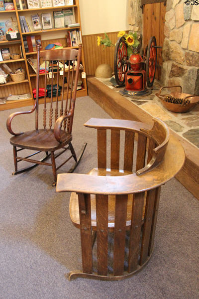 Visitor chairs at Mariposa Museum. Mariposa, CA.