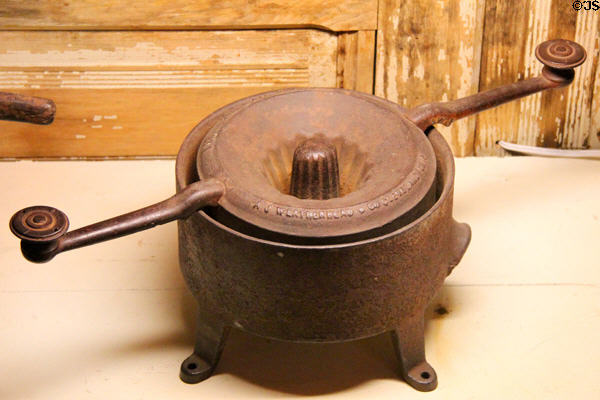 Amalgam grinder at Mariposa Museum. Mariposa, CA.