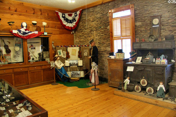 Gallery in Northern Mariposa County Museum. Coulterville, CA.