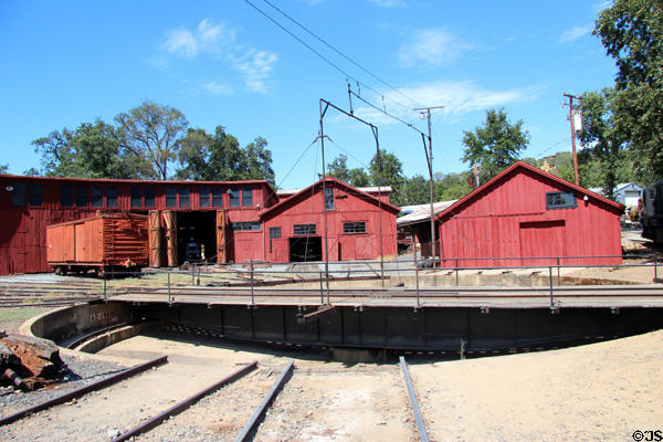 Roundhouse at Railtown 1897 State Historic Park. Jamestown, CA.