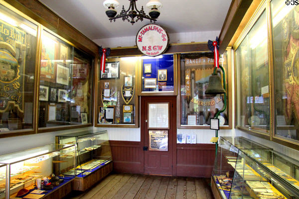 Exhibits at Columbia Museum of Native Sons of Golden West at Columbia State Historic Park. Columbia, CA.
