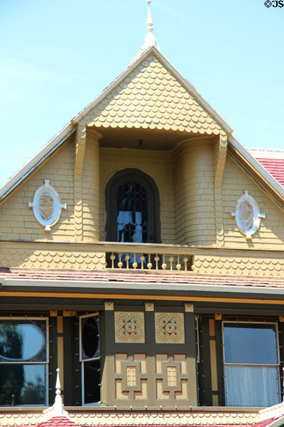 Gabel detail at Winchester House. San Jose, CA.