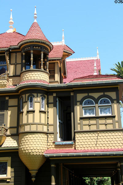 Door to nowhere at Winchester House. San Jose, CA.