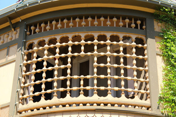 Lattice screen at Winchester House. San Jose, CA.