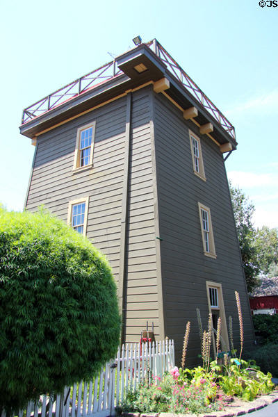 Tank houses at Winchester House. San Jose, CA.