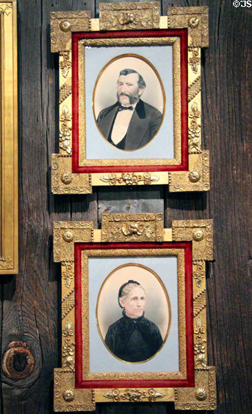 Portraits (1870s) of Don Cayetano Juarez & wife María de Jesús Higuera from Napa Valley at Oakland Museum of California. Oakland, CA.