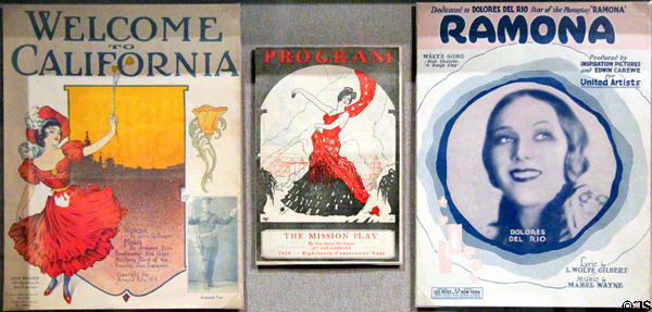 California song sheets at Oakland Museum of California. Oakland, CA.