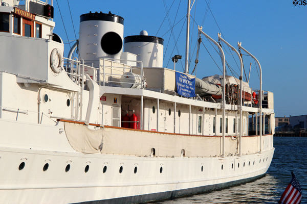 Aft section of Presidential Yacht USS Potomac. Oakland, CA.