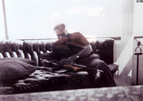 Photo of Roosevelt aboard USS Potomac. Oakland, CA.